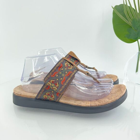 Alegria Women Moxi Sandal Size 40 10 Free Spirit Saddle Platform Slide Thong - Picture 3 of 14